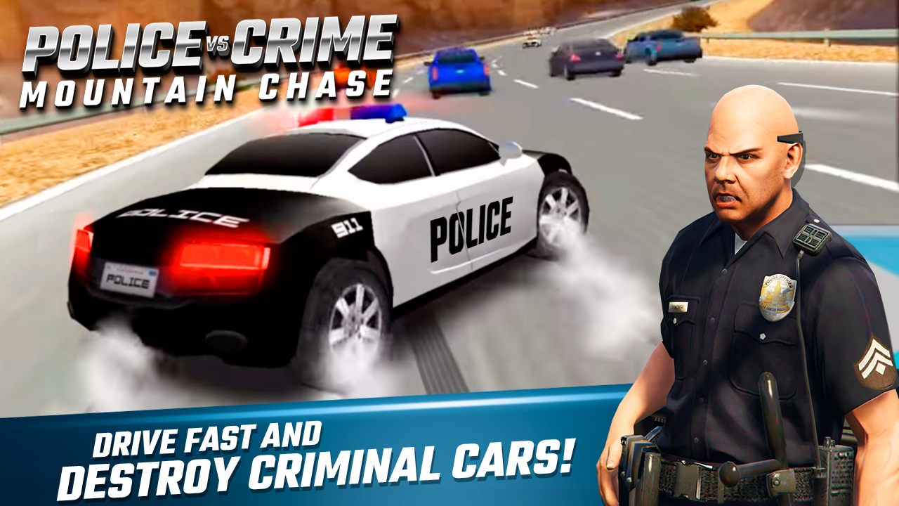 Screenshot of Police Vs Crime Mountain Chase