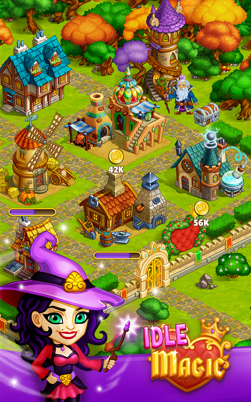 Screenshot 1 of Idle Magic:Builder,Miner,Farmer in Click Away City 