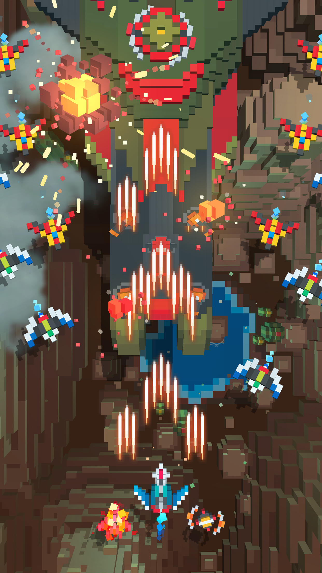 스카이 윙(Sky Wings) - 오프라인 비행 슈팅 게임 스크린샷