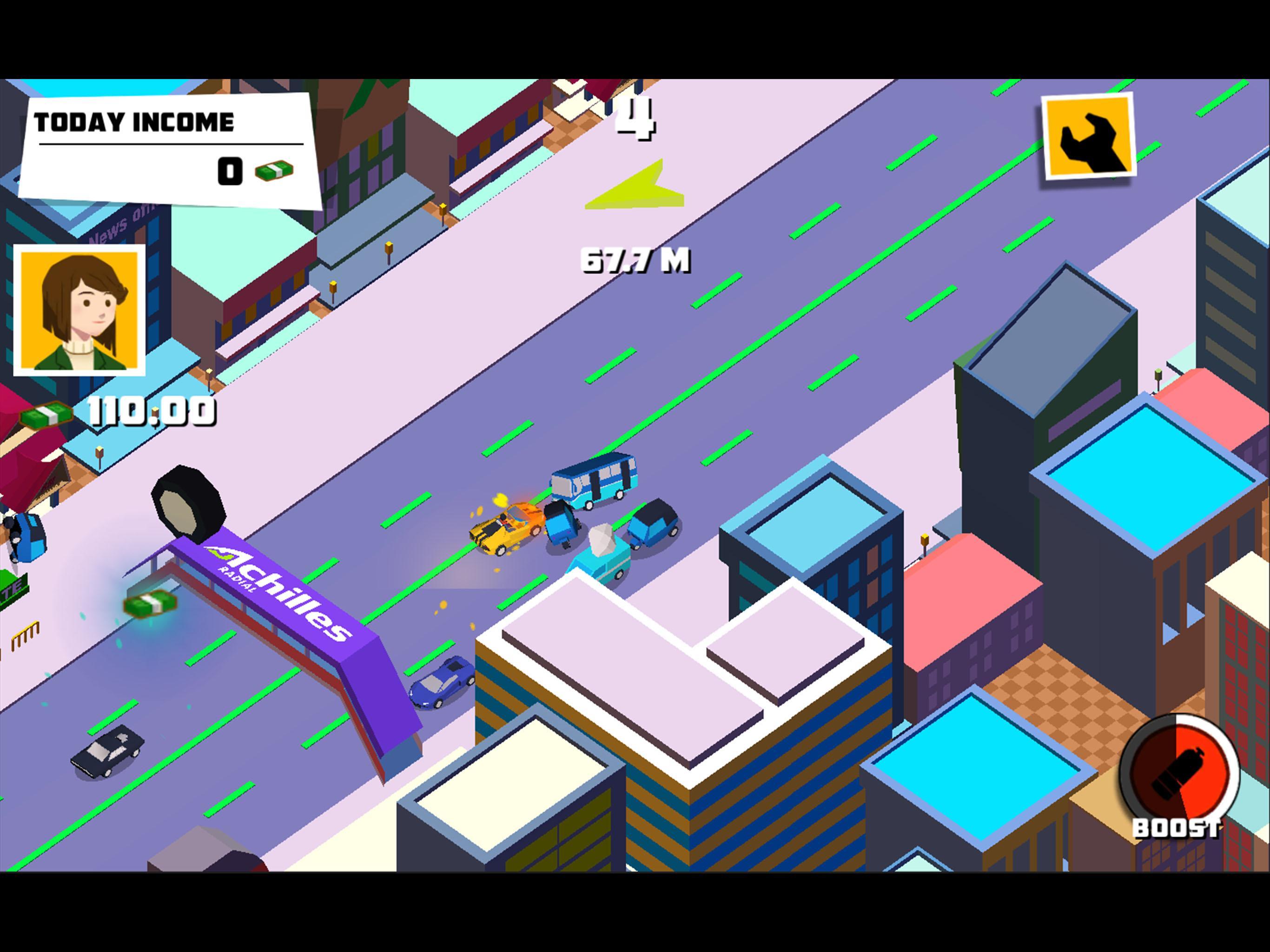 Crazy Traffic Taxi Game Screenshot