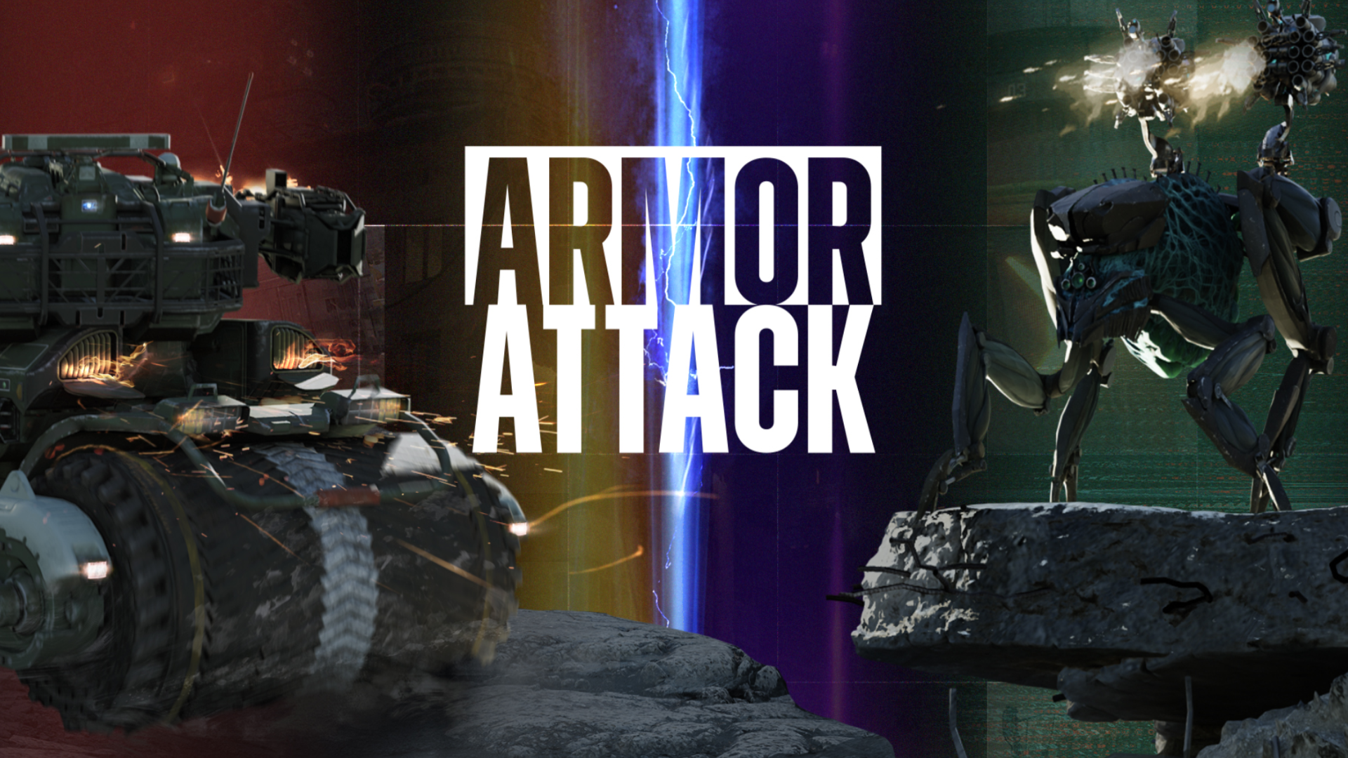 Banner of Armor Attack: robot PvP game 