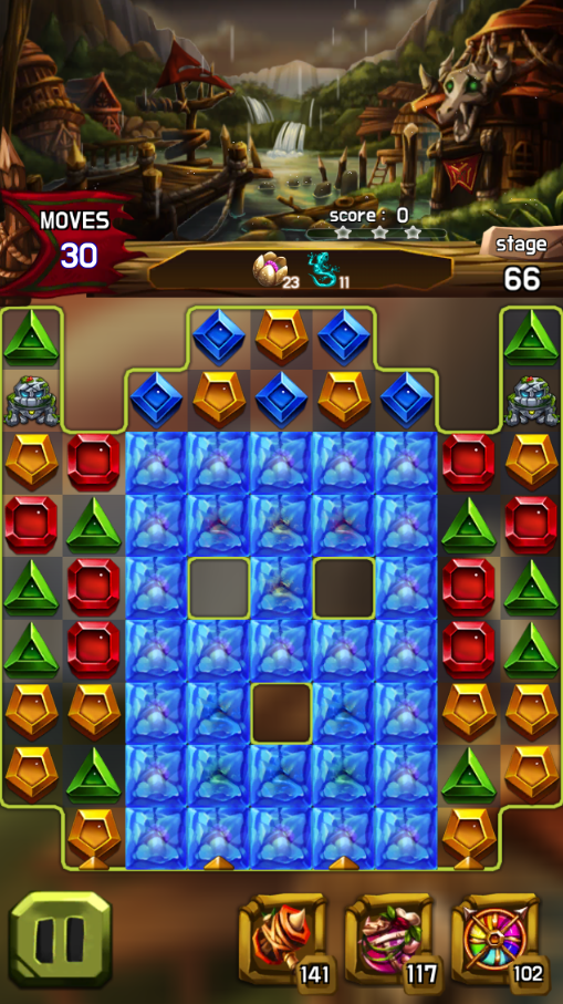 Screenshot of Jewel Amazon : Match 3 Puzzle