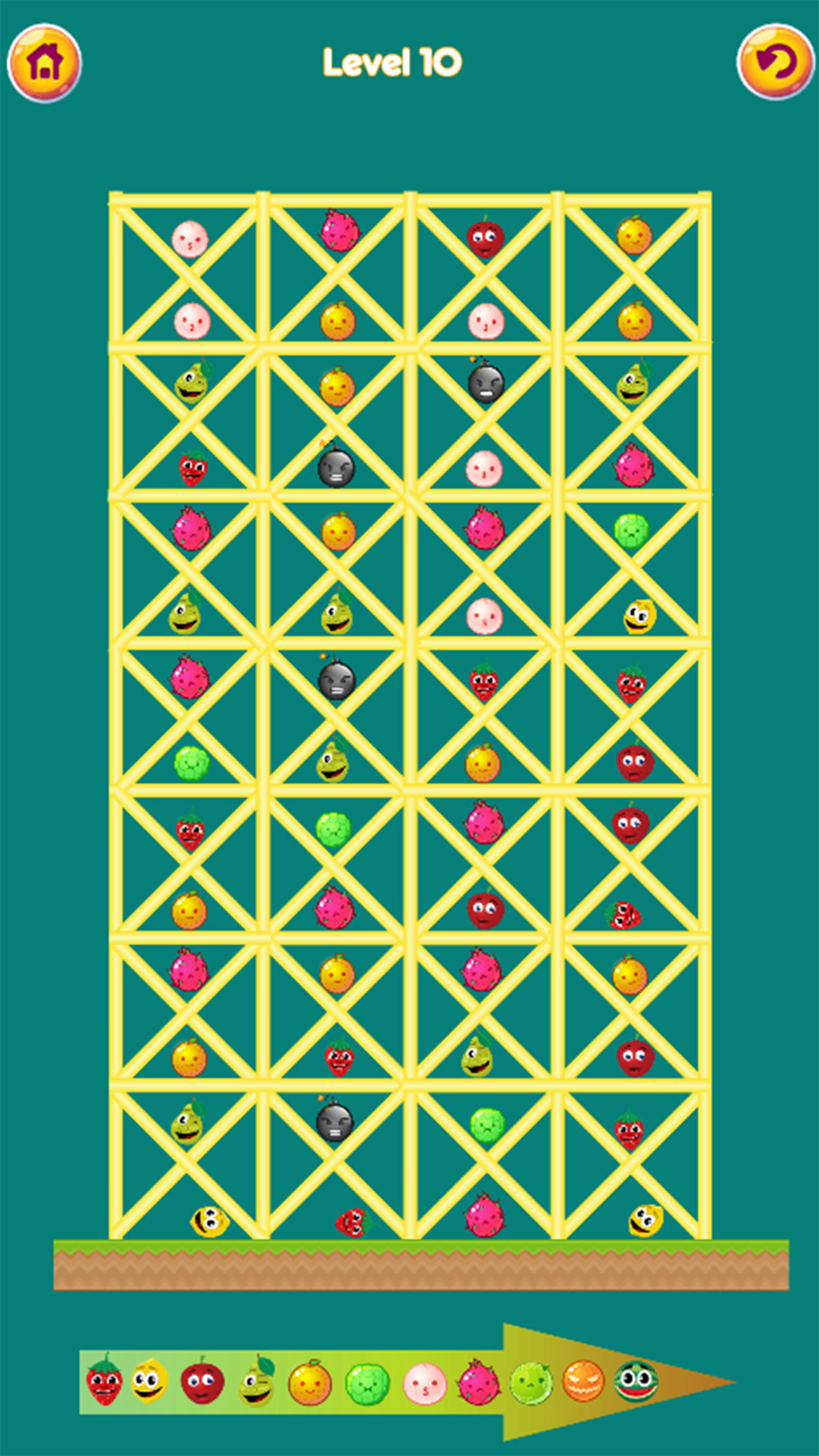 Watermelon Puzzle Merge Fruits Game Screenshot