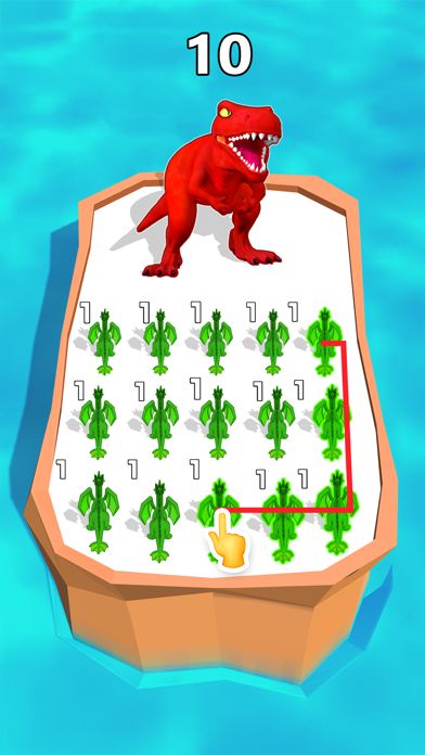 Скриншот игры Monster Merge Dinosaur Games