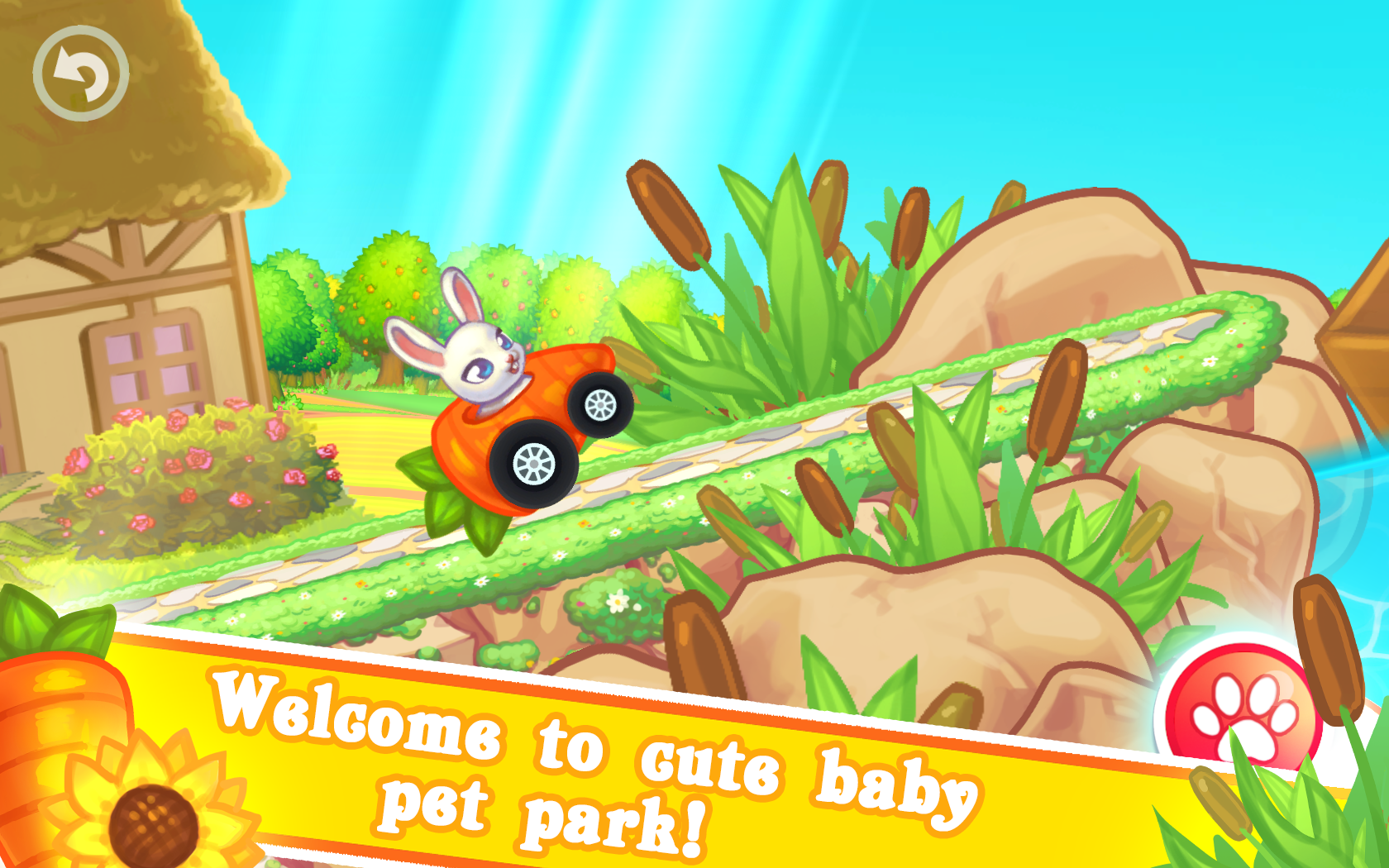 Pet Friends Park Racing Game Screenshot