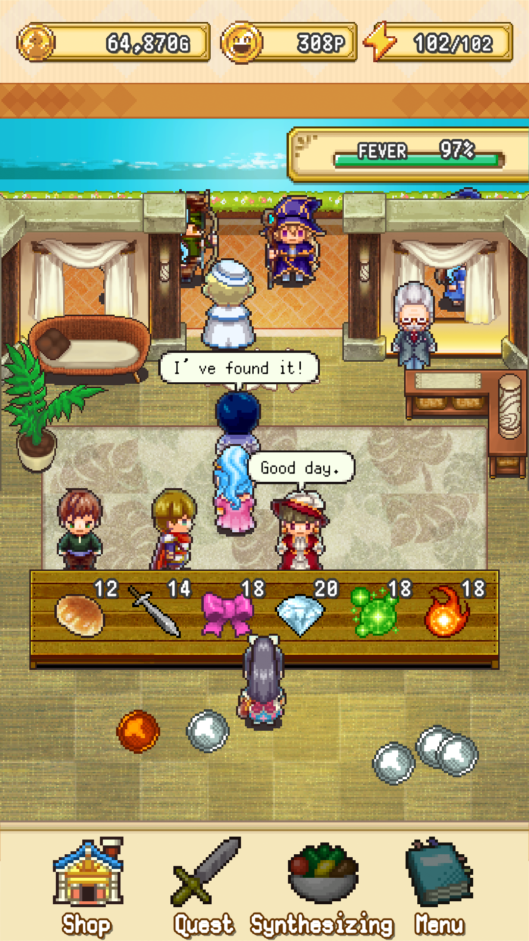 Kingdom's Item Shop: Idle Game Game Screenshot