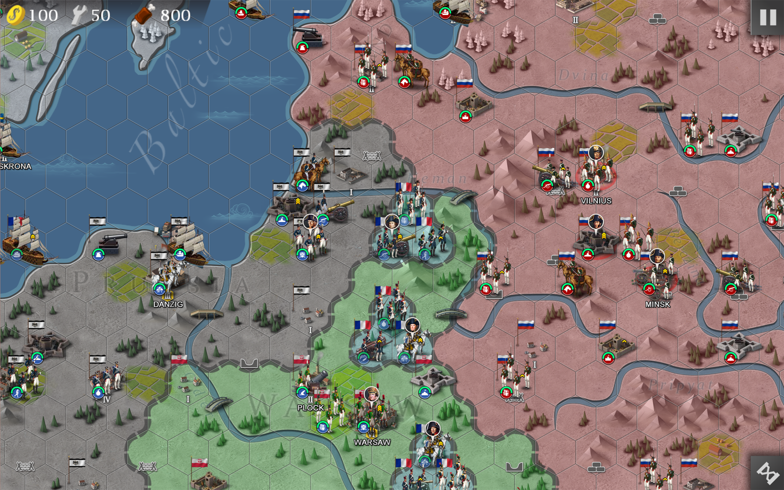 European War 4 : Napoleon Game Screenshot