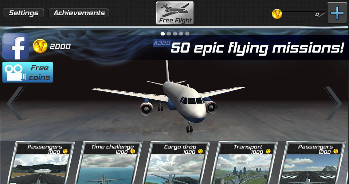 Real Pilot Flight Simulator 3D 게임 스크린샷