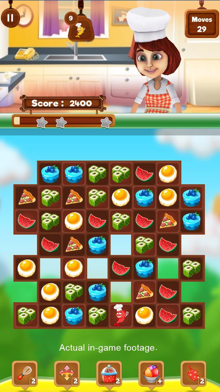 Скриншот игры Chef Story: Free Match 3 Games