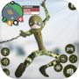 Stickman Rope Hero: Army hero