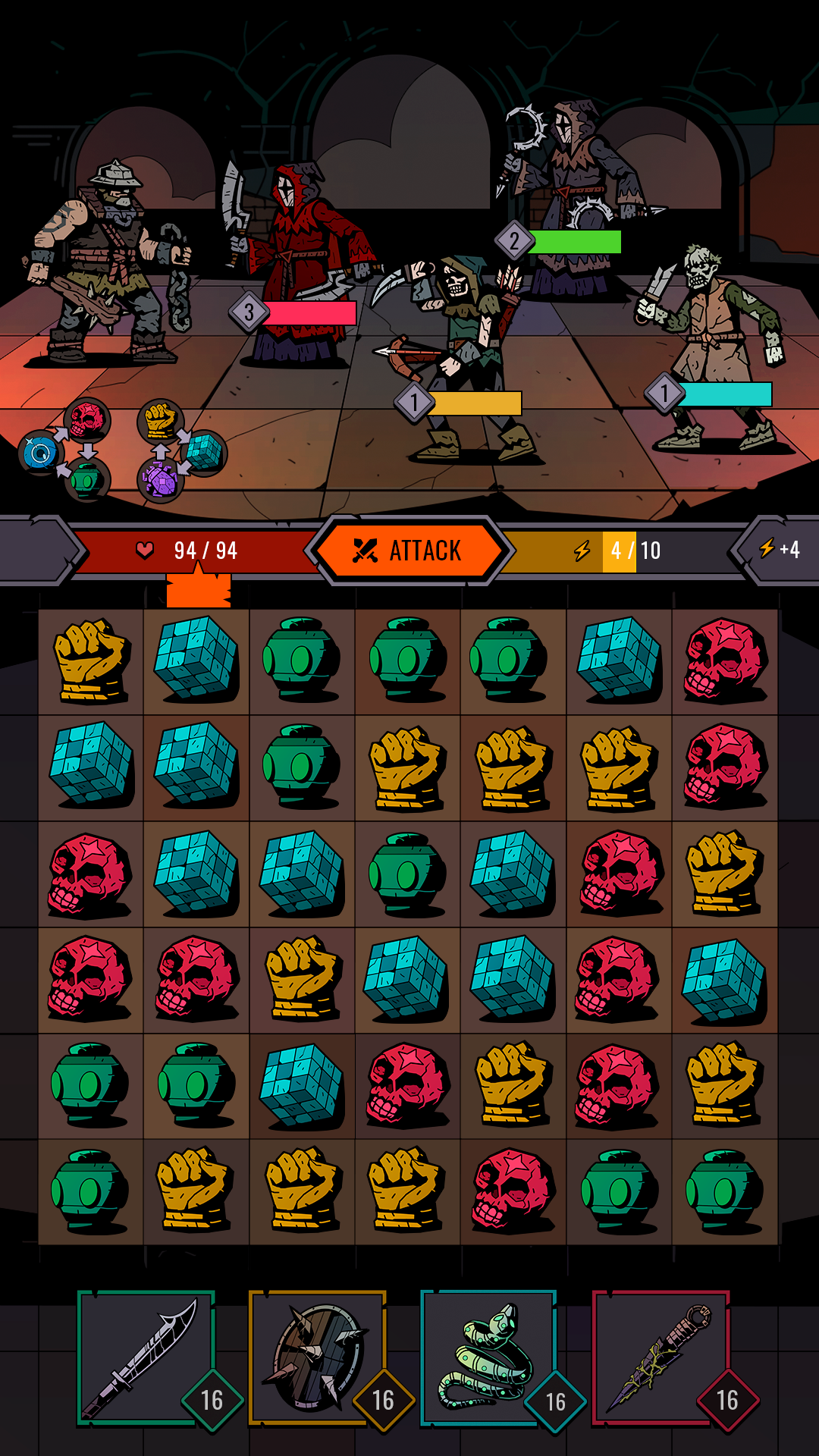 Path of Puzzles: Match-3 RPG Game Screenshot