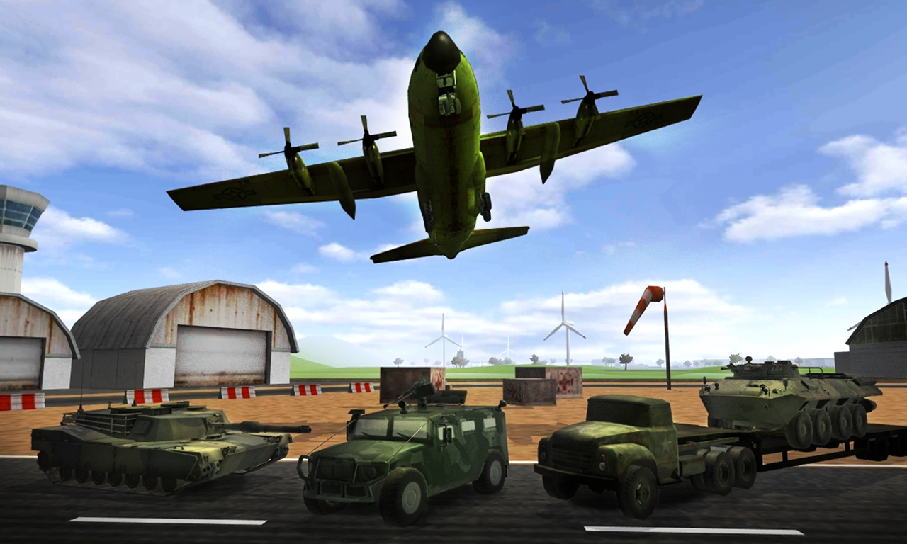 Army plane cargo simulator 3Dのキャプチャ