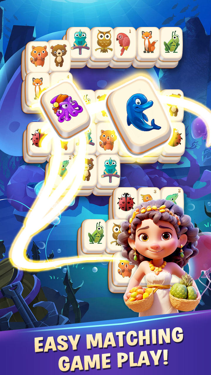 Mahjong Tiles Town Builder Game Screenshot