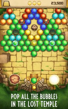 Bubble Shooter Lost Temple Game Screenshot