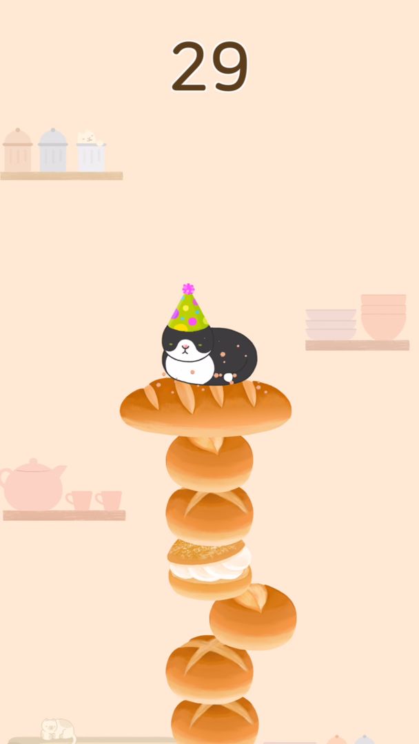 Screenshot of Cat Bakery - Stack game