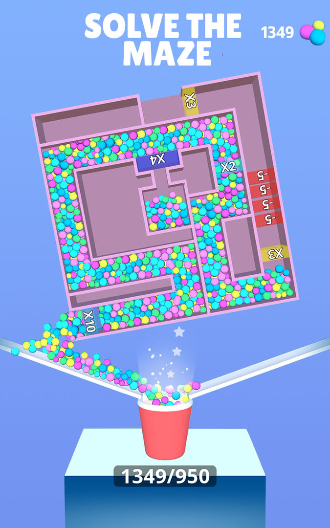 Screenshot of Multi Maze 3D
