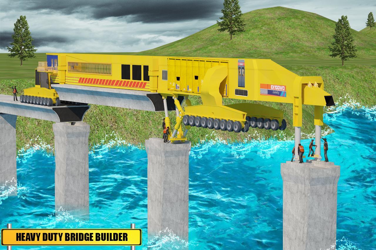 Screenshot 1 of Konstruksi Jembatan di River Road: Game Unik 2 1.15