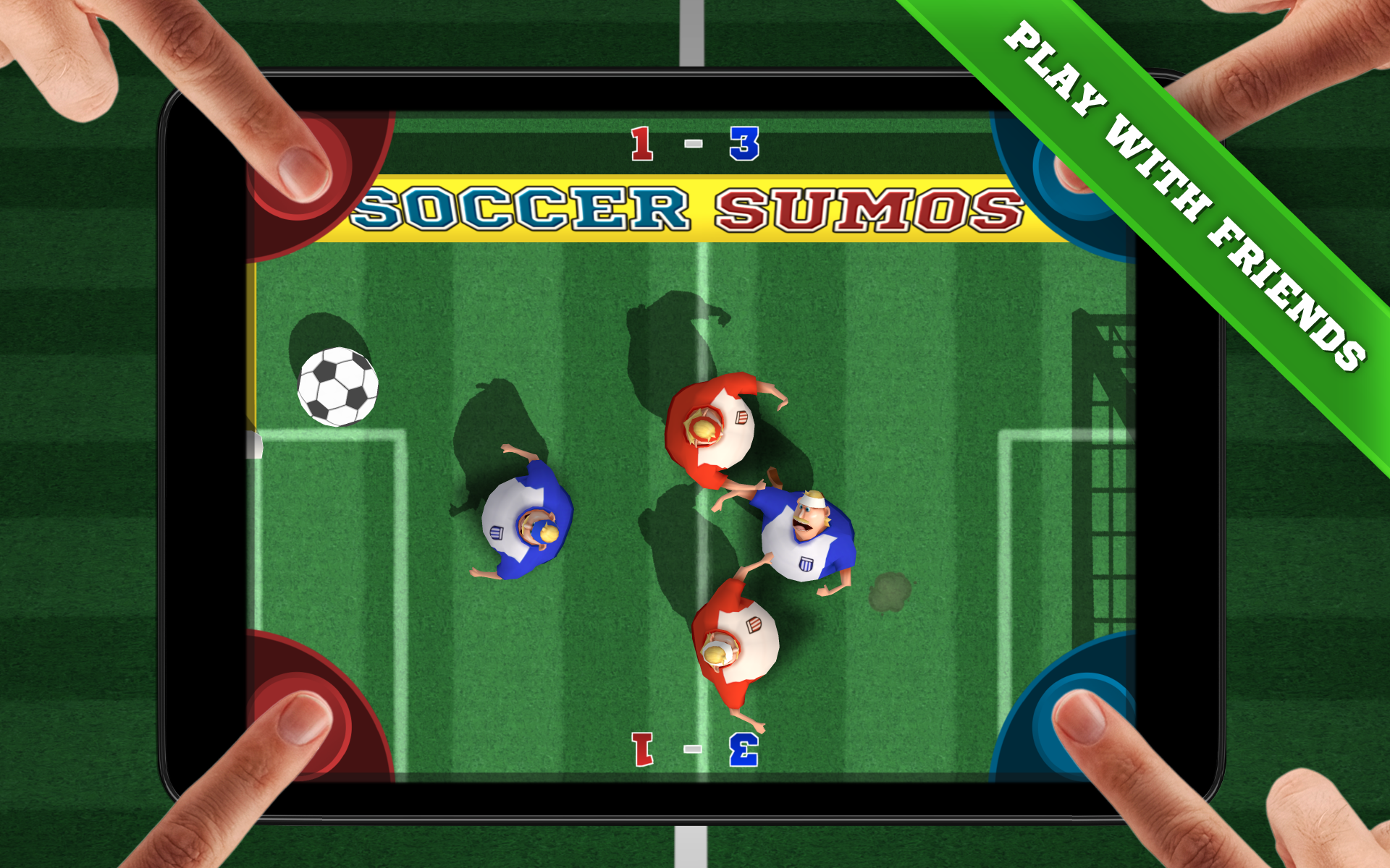 Soccer Sumos - 多人派對遊戲！ 遊戲截圖