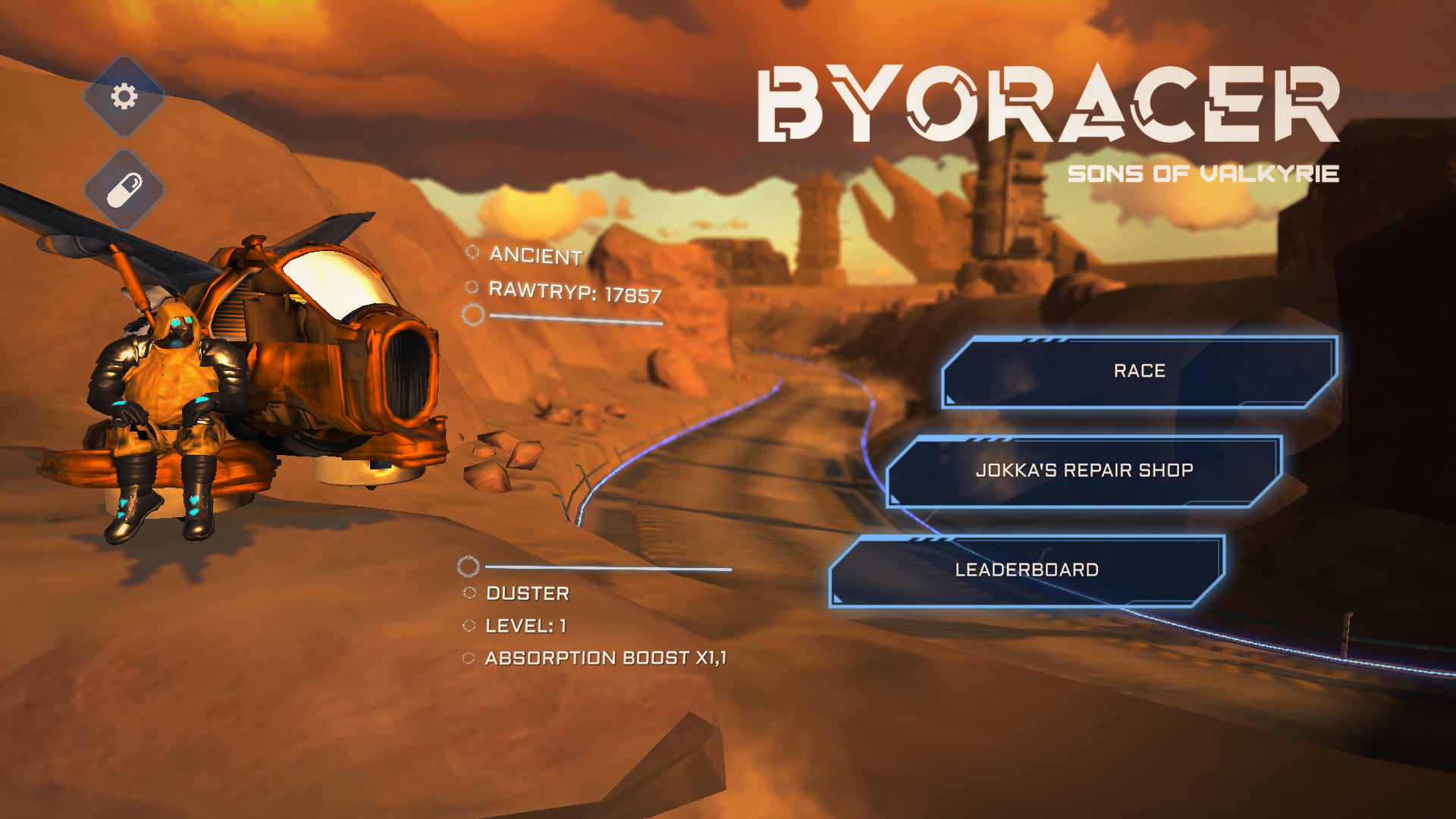 BYORacer - Sons of Valkyrie screenshot game