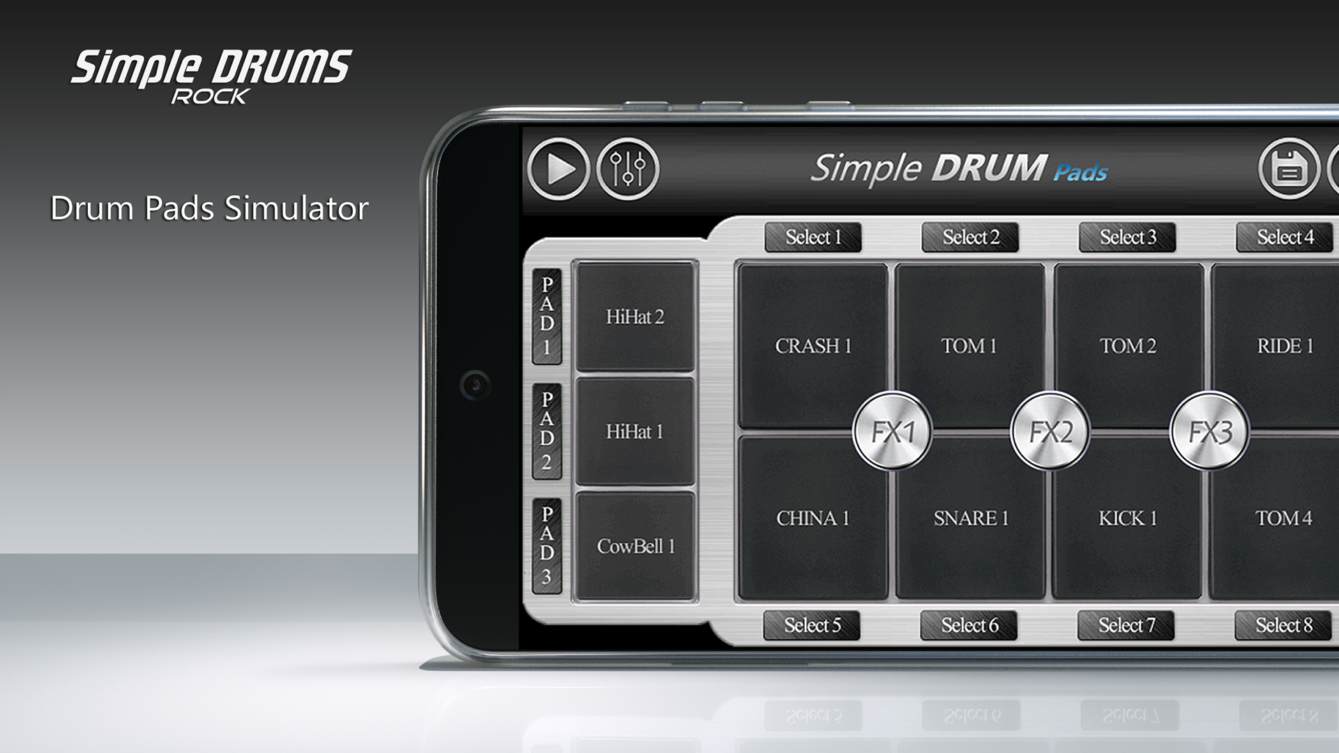 Simple Drums Rock - 드럼 세트 게임 스크린 샷