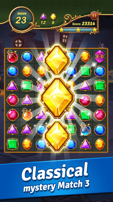 Screenshot of Jewel Castle™ - Match 3 Puzzle