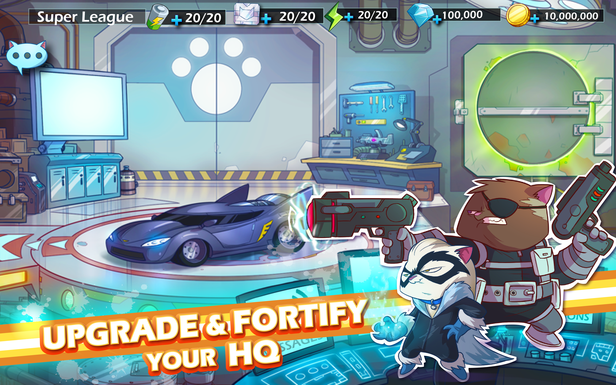 Cuplikan Layar Game 9 Lives: A Tap Cats RPG
