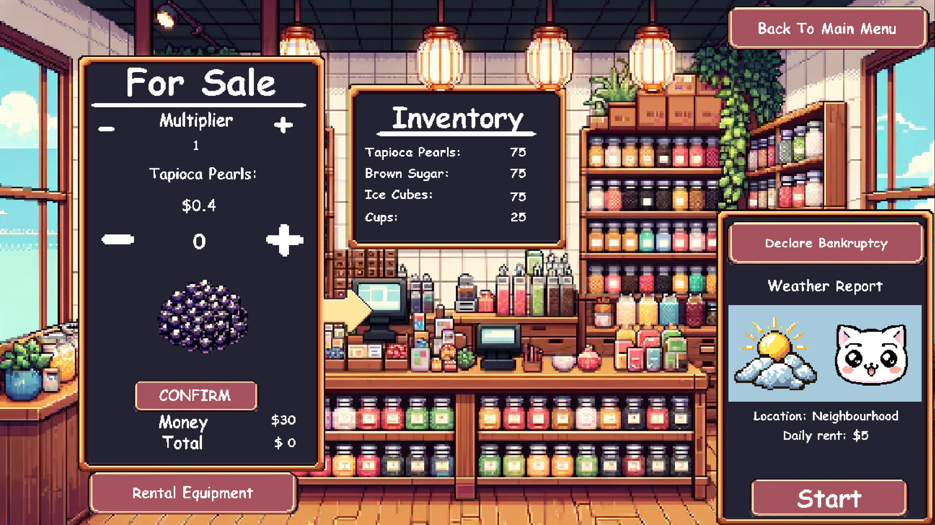 Boba Bar: Bubble Tea Tycoon screenshot game