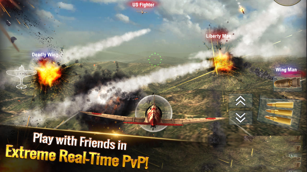 Screenshot of the video of WW2 warplanes: Squad of Heroes