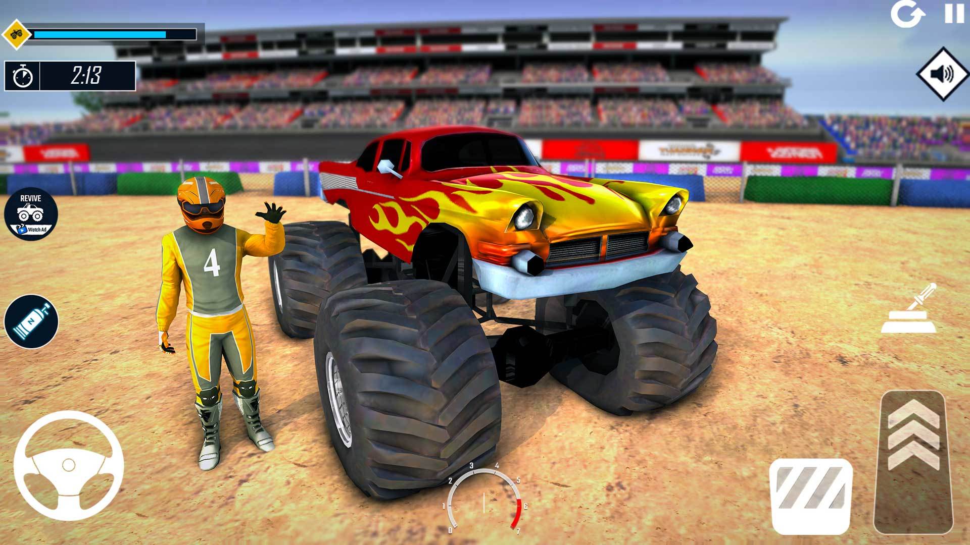 Us Monster Truck Crazy Games Game Screenshot
