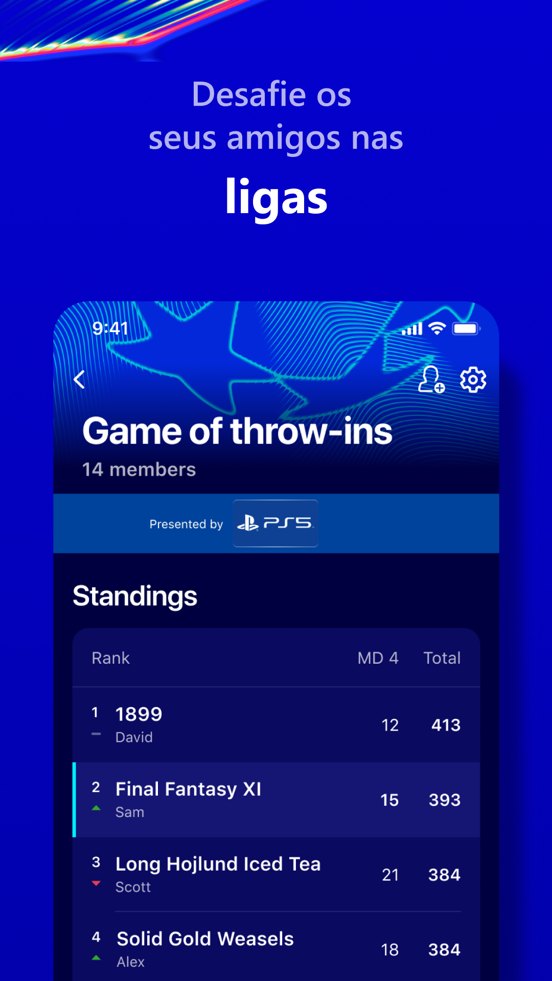 Captura de Tela do Jogo UEFA Gaming: Fantasy Football