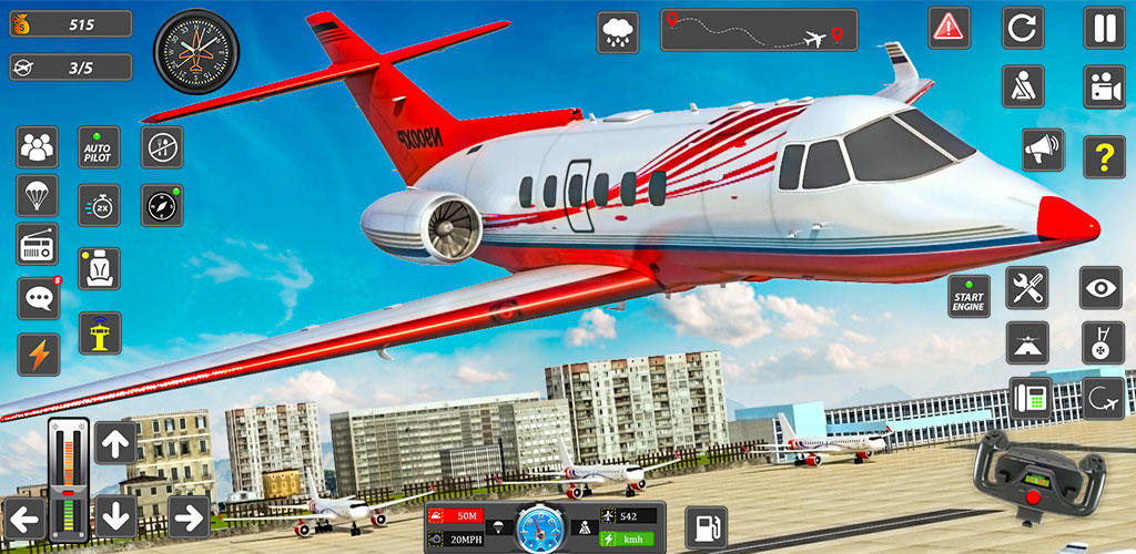 Banner of Real Flight Sim Airplane Games 0.28