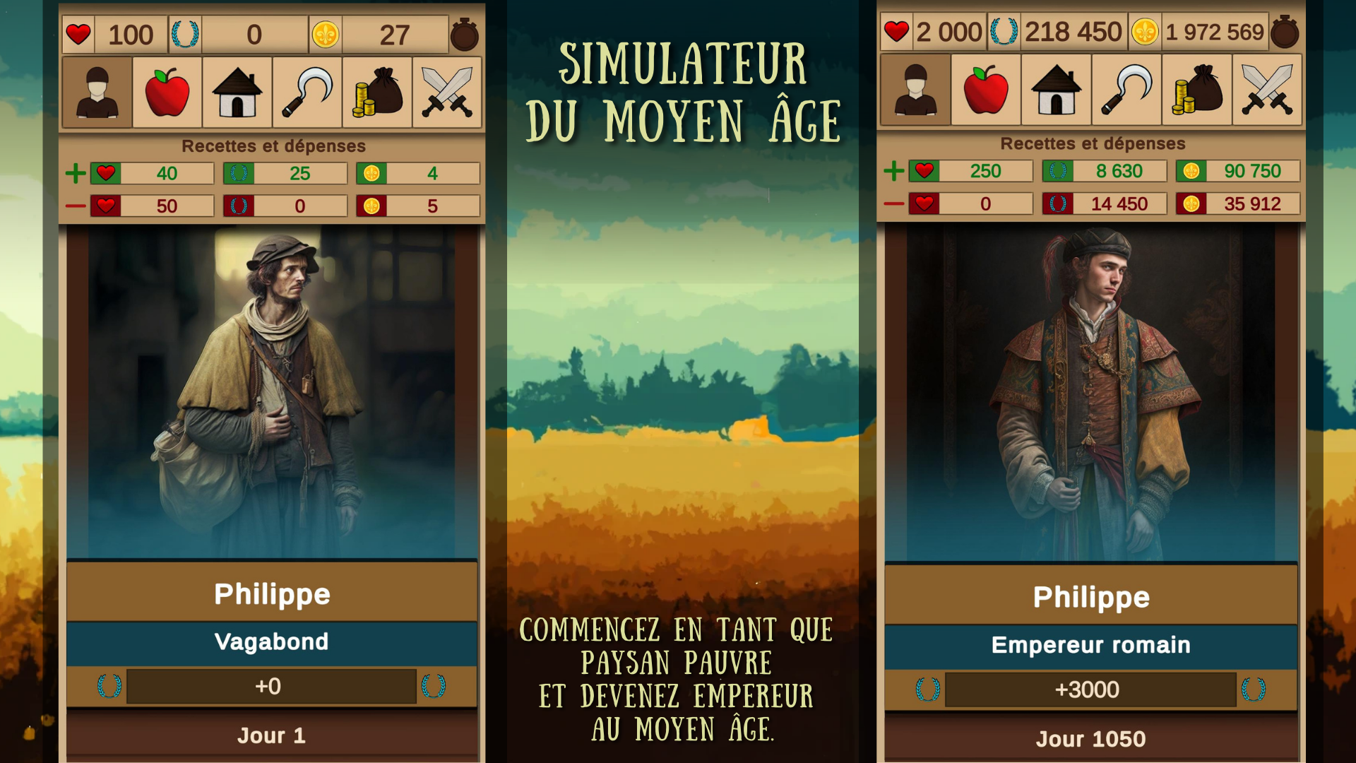 Screenshot 1 of Simulateur du Moyen Âge 1.41