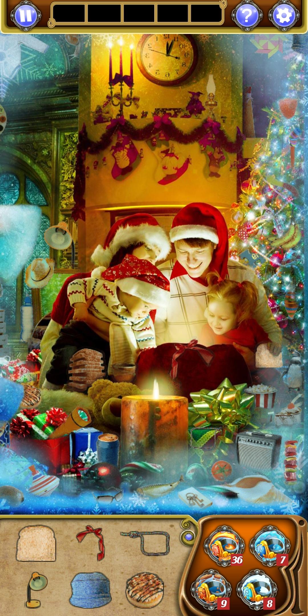 Captura de Tela do Jogo Hidden Object: Xmas Tree Magic