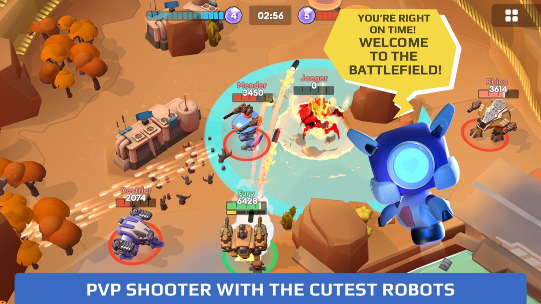 Little Big Robots. Mech Battle screenshot game
