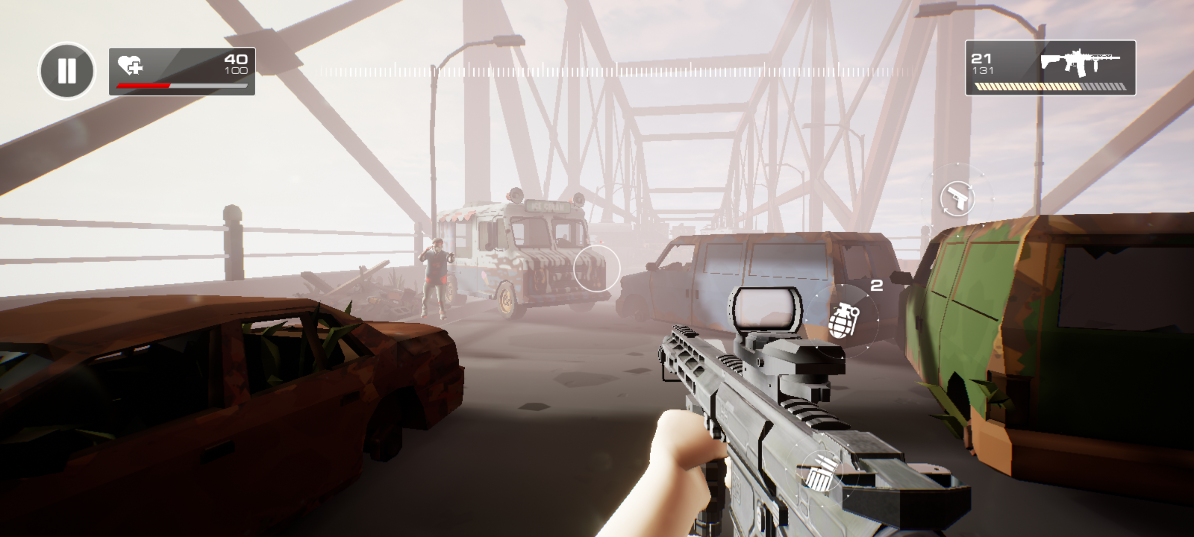 Screenshot 1 of ပရောဂျက် HAZARD Zombie FPS 1.1.52