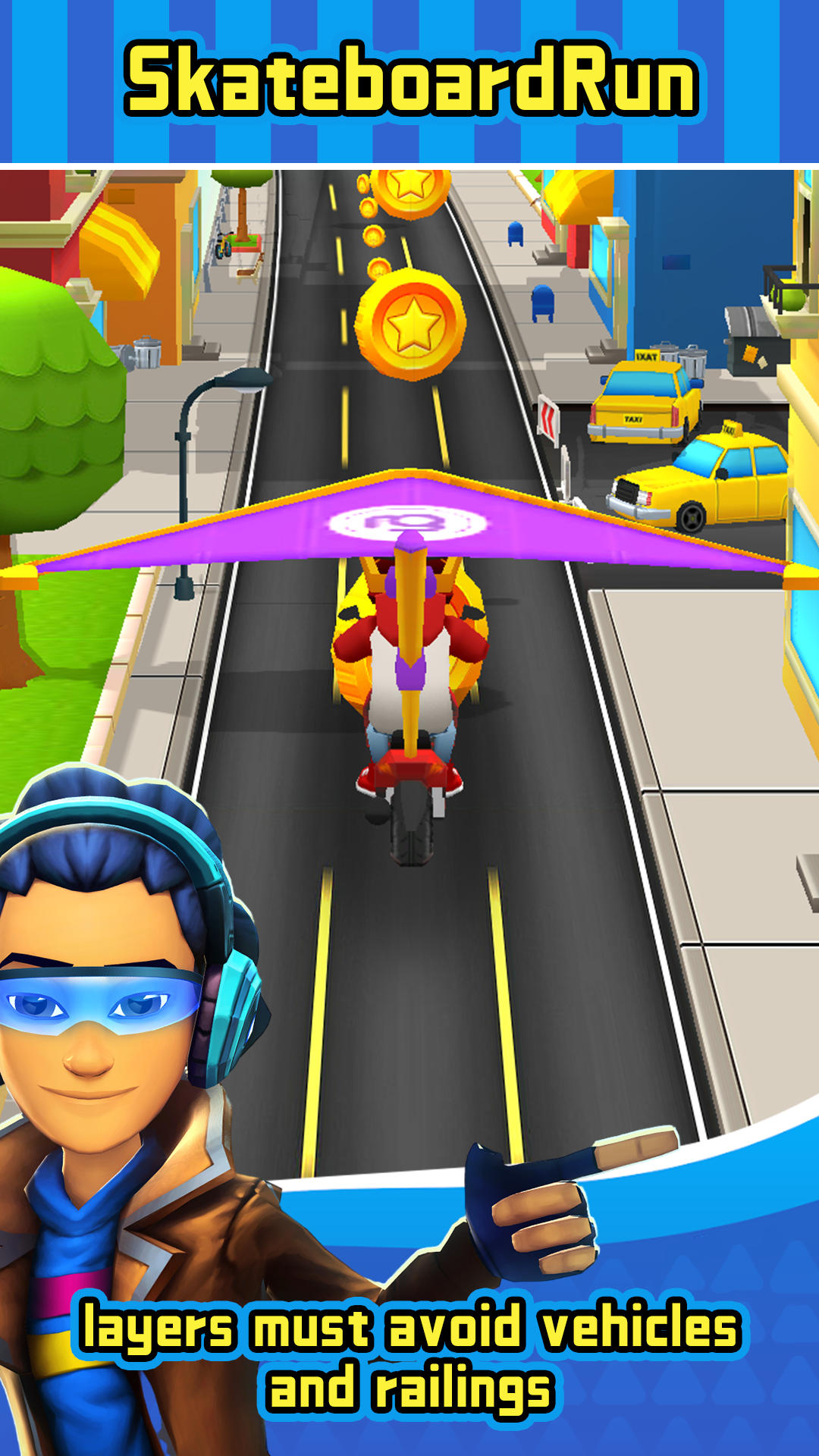 Skateboard Run Game Screenshot