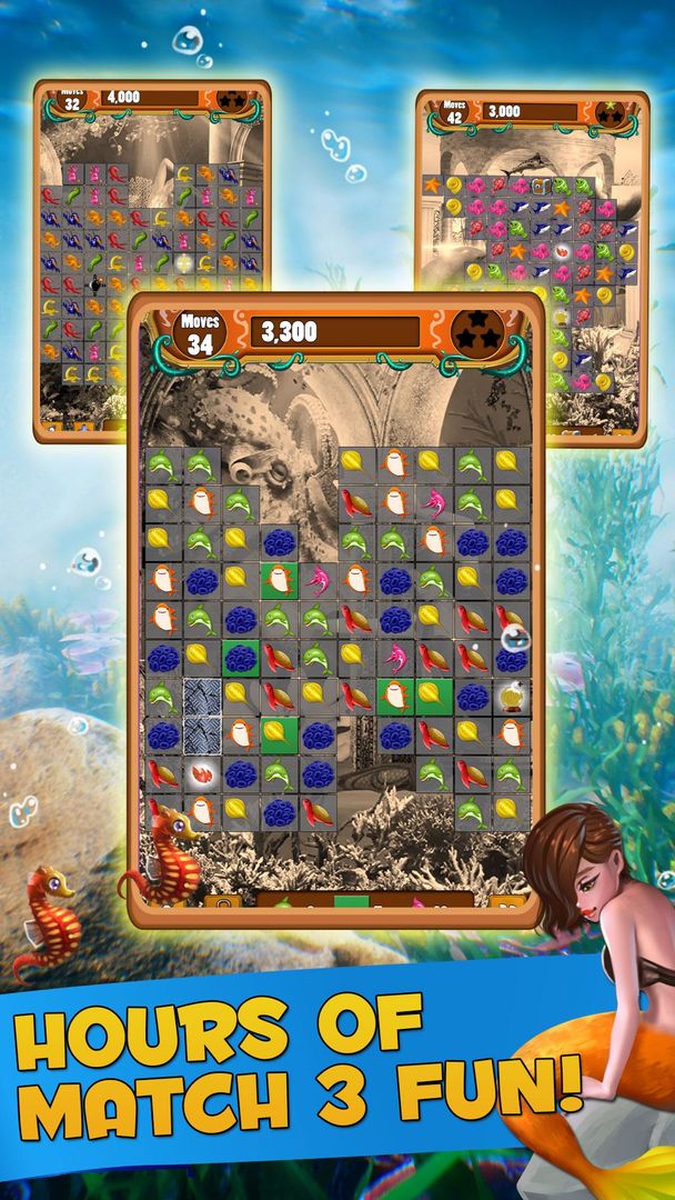 Match 3 - Mermaid Cove screenshot game