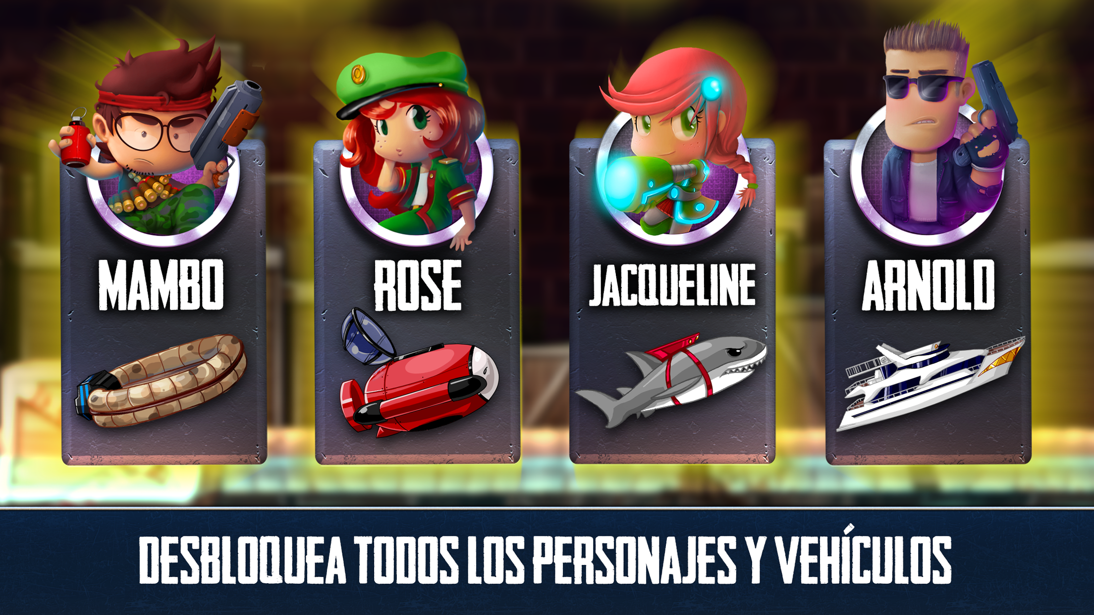 Captura de Pantalla del Juego Ramboat - Offline Action Game