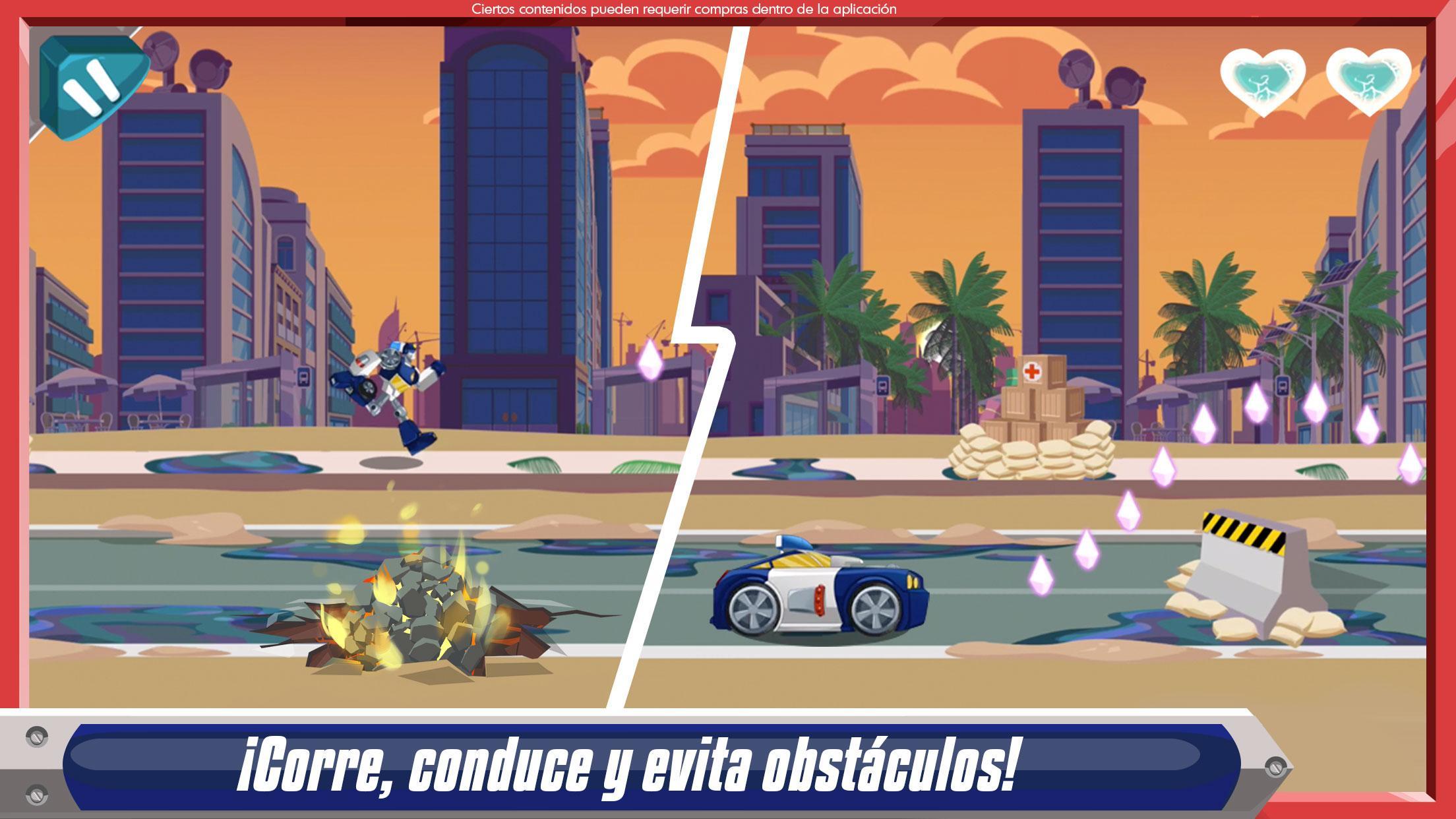 Captura de Pantalla del Juego Transformers Rescue Bots: Dash