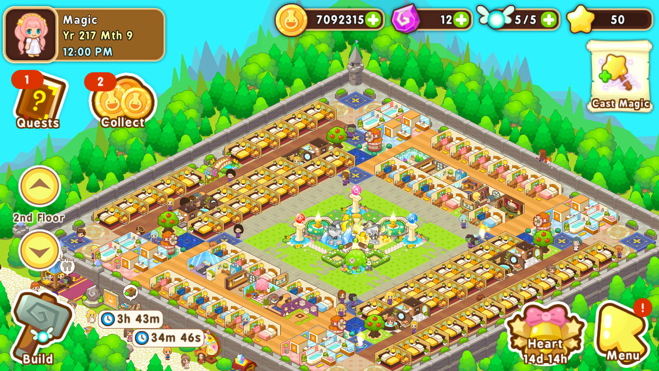 Magic School Story ภาพหน้าจอเกม