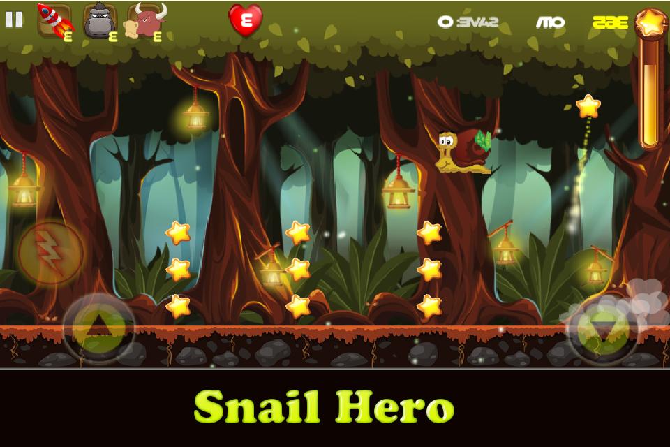 Snail Hero Endless Runner Game ภาพหน้าจอเกม