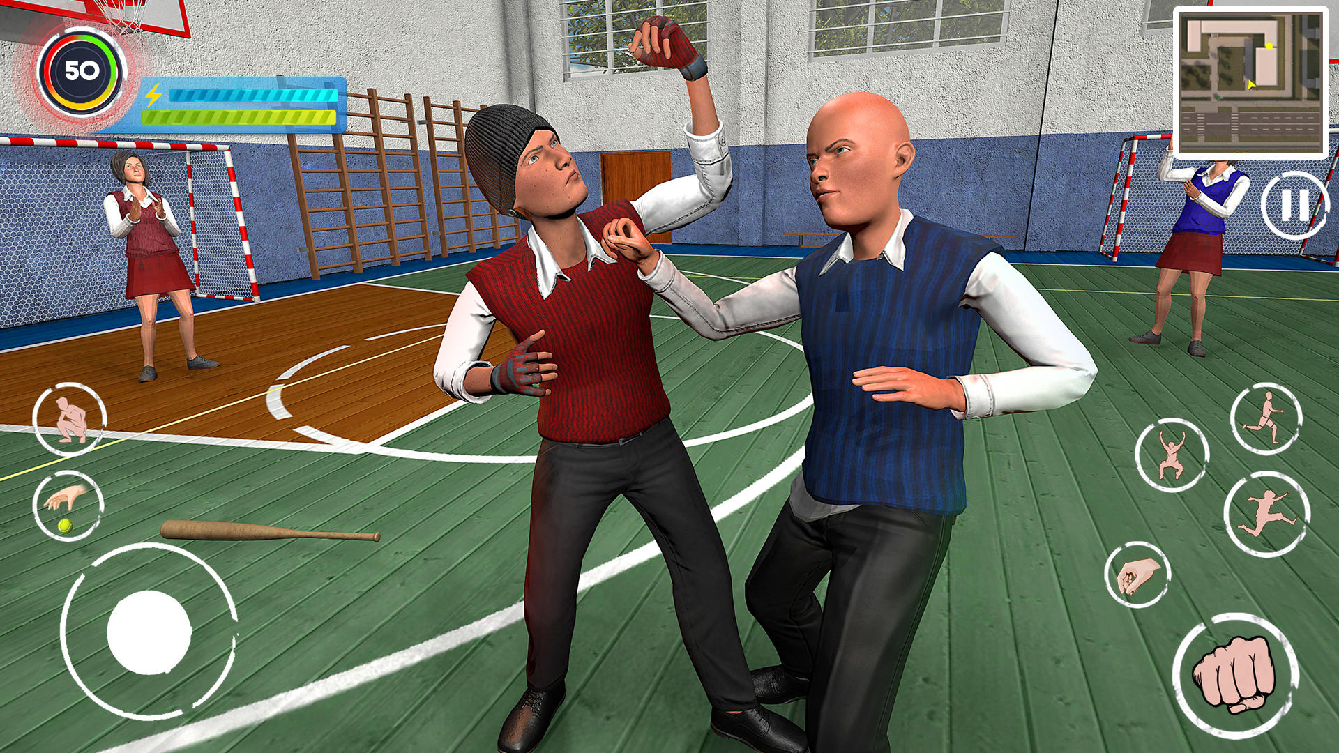 Bad Bully Guys School Fight screenshot game