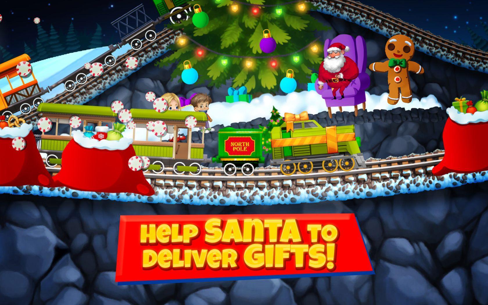 Fun Kids Train 4: Christmas Santa Train Simulator 게임 스크린 샷