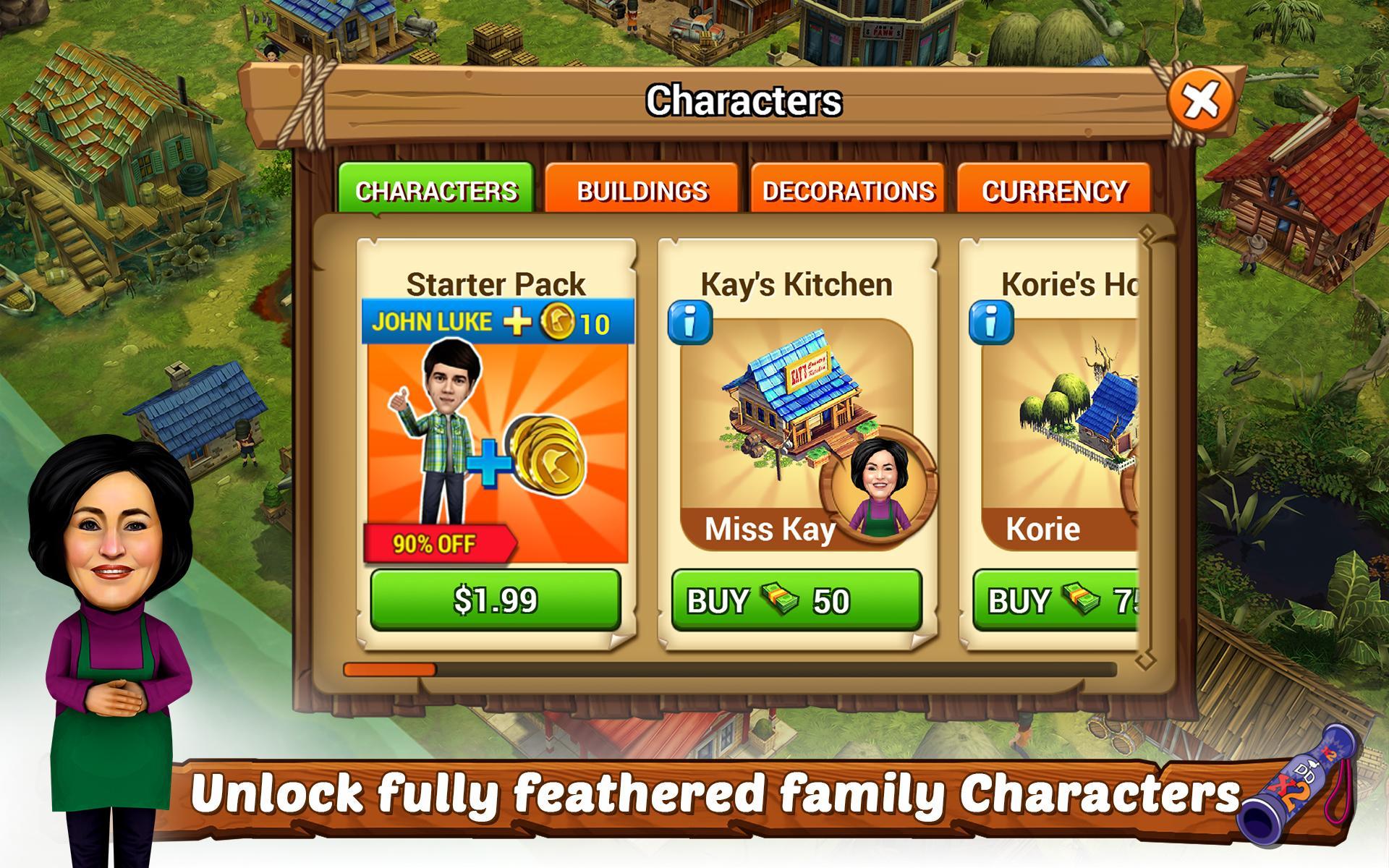 Duck Dynasty ® Family Empire ゲームのスクリーンショット