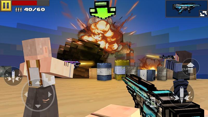 Pixel Shooting 3D Game Screenshot