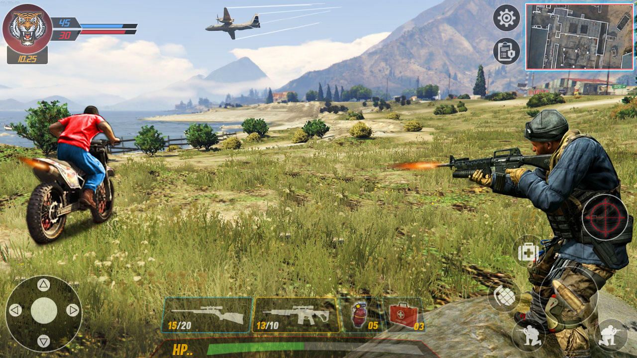 Screenshot of Commando shooting: army game