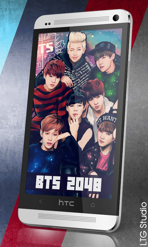 Captura de Tela do Jogo 🌟 2048 BTS Bangtan Boys Game