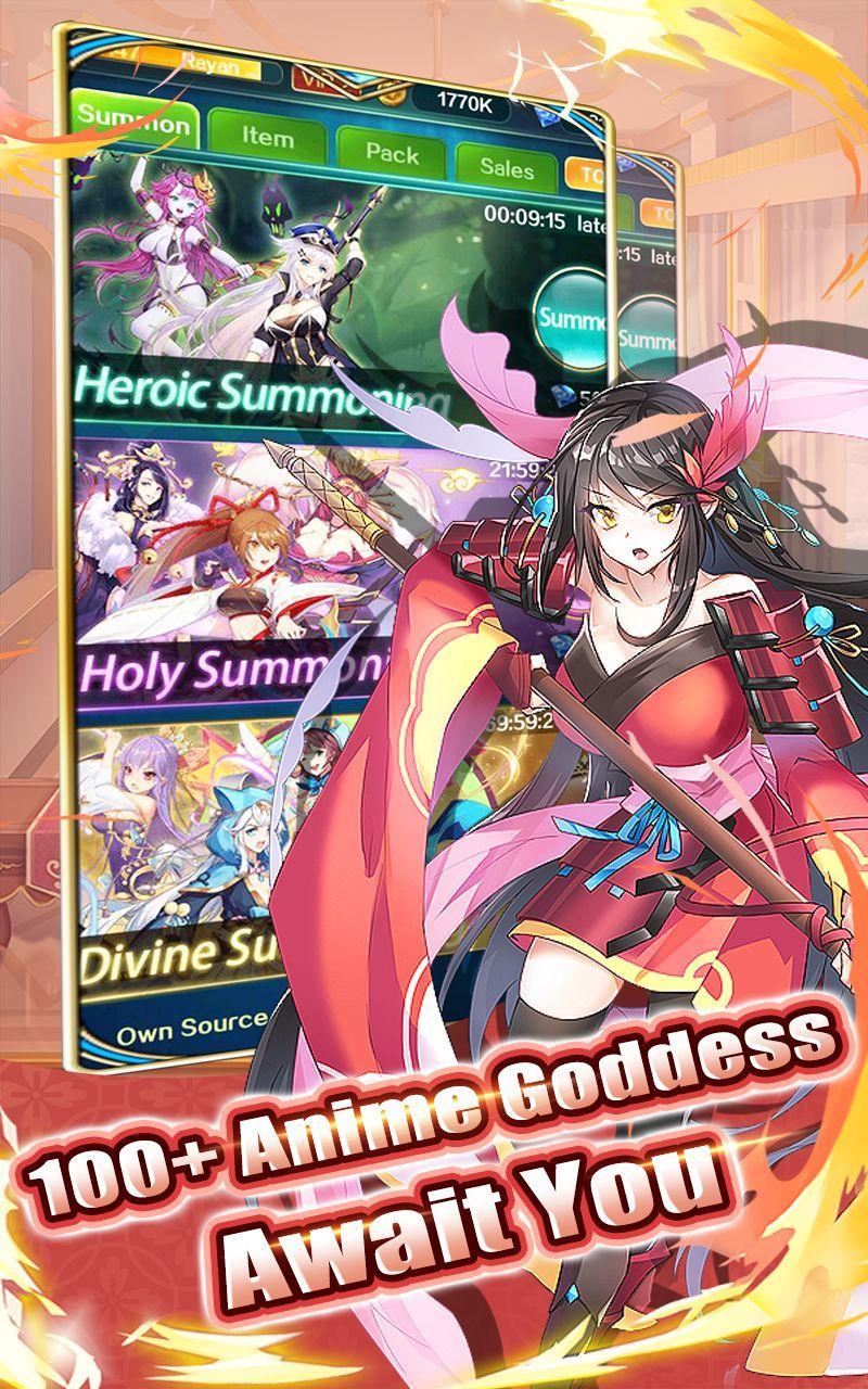 Sensual Goddess: Idle Battle Arena 遊戲截圖