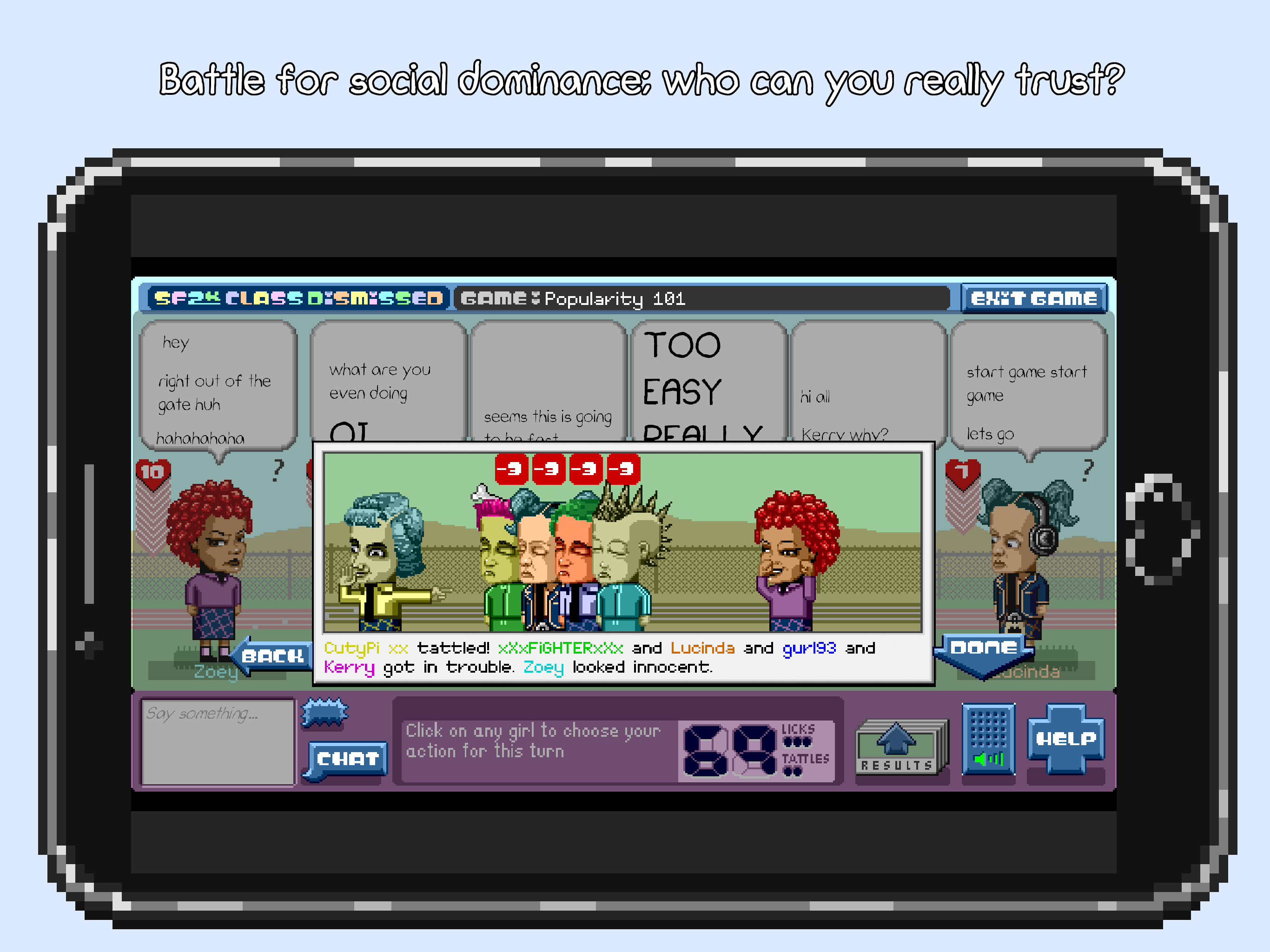 Screenshot of SF2K: Class Dismissed