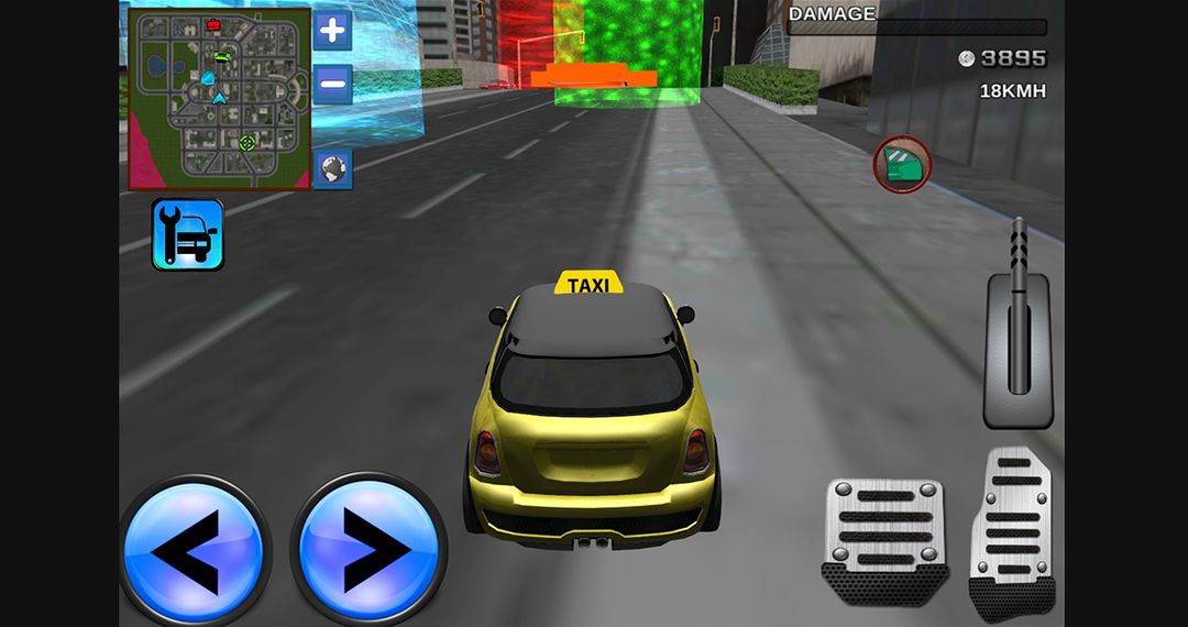 3D市出租車駕駛瘋狂遊戲截圖